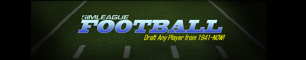 Sim League Football - Draft Any Player Since 1941!